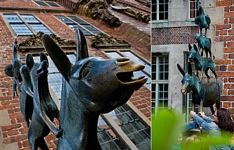 Bremen: the four famous musicians