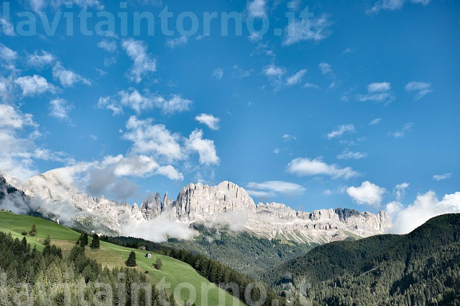 view of the Rosengarten (Catinaccio)